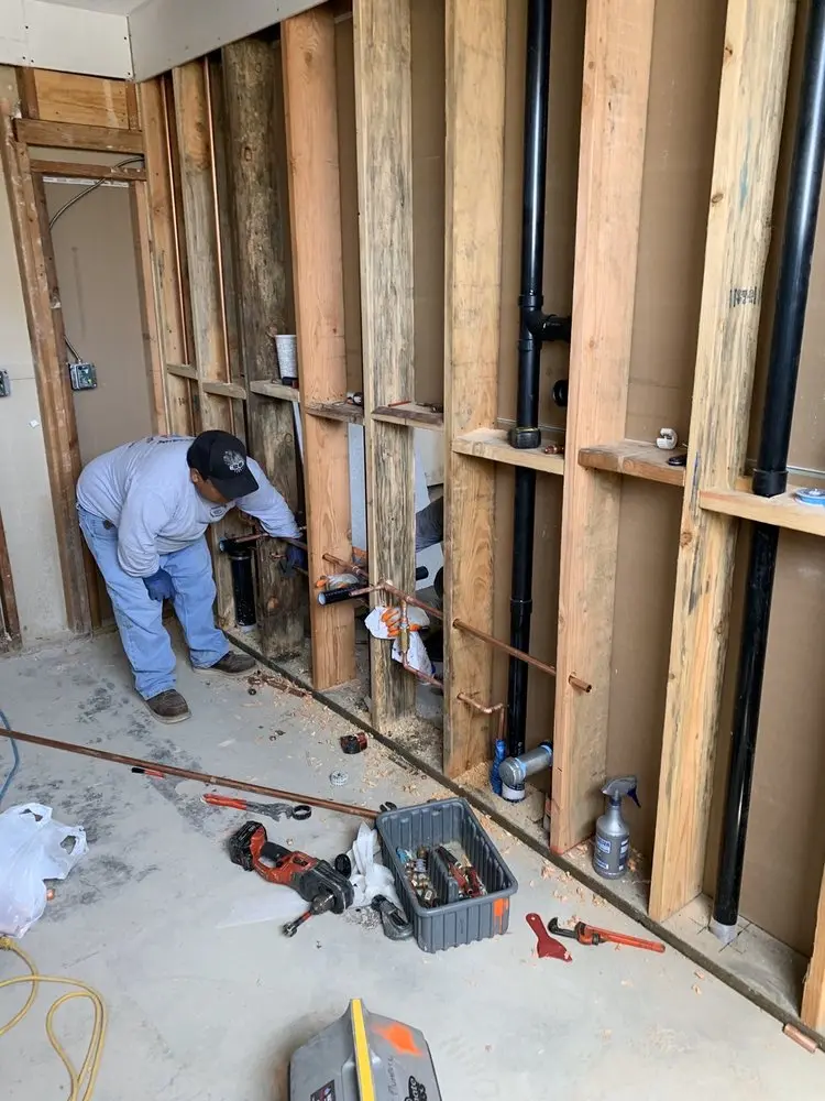 Commercial rough-in plumbing for Gas Line Repair in Buenna